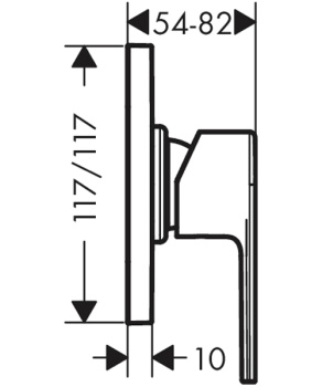 Смеситель для душа Hansgrohe 71658000S хром
