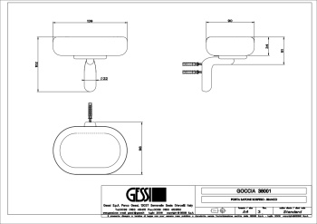 Мыльница Gessi Goccia 38001.031 Chrome