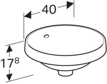 Раковина встраиваемая Geberit VariForm 500.700.01.2