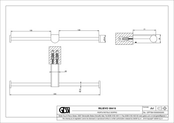 Держатель туалетной бумаги Gessi Rilievo 59415.299 Matte Black