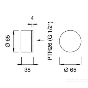 Смеситель для ванны CЕА Design Giotto TRM 19 S с термостатом сталь