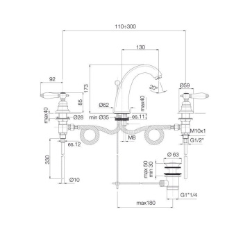 Смеситель для раковины Fima Carlo Frattini Herend F5421CR хром