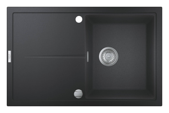 Мойка GROHE K400, 780 x 500 мм, черный гранит 31639AP0