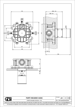 Скрытая часть смесителя Gessi Gessi316 54055.239 Steel Brushed