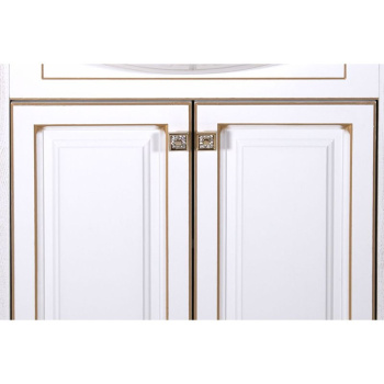 Тумба под раковину ASB-Woodline Верона 65см белый с золотой патиной 9076