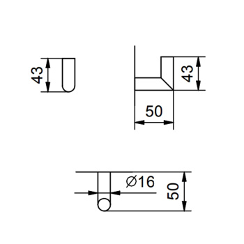 Крючок Fantini Young Matt Copper PVD 96 P9 7644