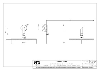 Верхний душ Gessi Shower Sets 63348.708 Copper Brushed PVD