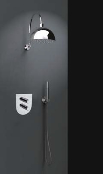 Смеситель для душа Ramonsoler Tzar встраиваемый термостатический на 2 выхода никель 348712SNC