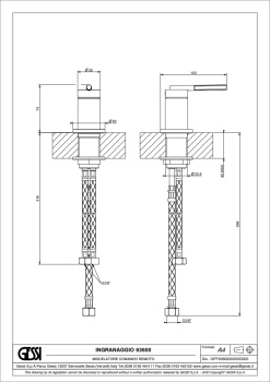 Смеситель для раковины Gessi Ingranaggio 63600.031 хром