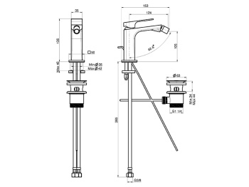 Смеситель для биде Fima Carlo Frattini FIT F3382CR