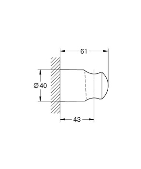 Настенный держатель Grohe Relexa plus 28605000