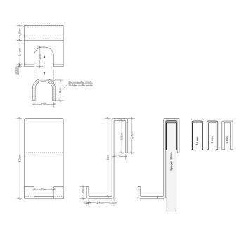 Крючок для душевой двери Decor Walther Universal 902000 хром
