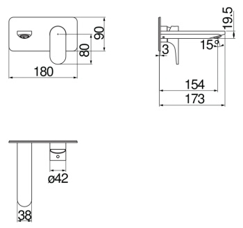 Cмеситель для раковины Nobili Yoyo YO126198CR хром