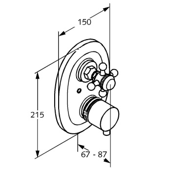 Смеситель для душа Kludi Adlon 517200520, хром