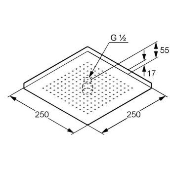 Верхний душ Kludi A-QA 665310500