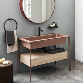 Раковина встраиваемая Cielo I Catini Catino CALARSF CP 110 см розовый