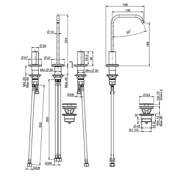 Смеситель для раковины Fima Carlo Frattini So F3191ANS черный