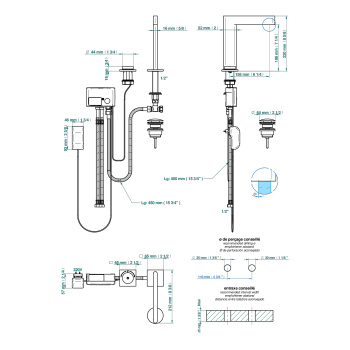 Смеситель для раковины электронный THG Icon-x Metal U7G-A02-170V хром
