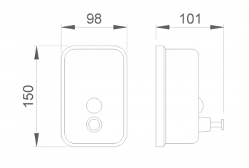 Дозатор для жидкого мыла Inox Nofer 03001.06.B