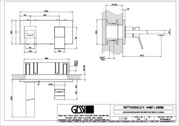 Смеситель для раковины Gessi Rettangolo K 53088.031 хром