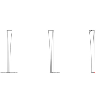 Ножки керамические для раковины Artceram Civitas (2 шт.), черный CIC002 03 00