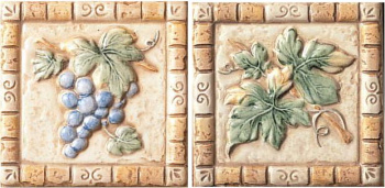 Керамогранит 1009570 Inserto S/2 Grappoli Gialo 10х10