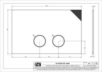 Клавиша смыва Gessi 54681.735 Warm Bronze PVD
