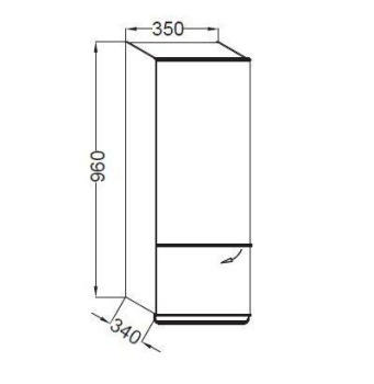 Jacob Delafon Odeon Up Шкаф-пенал