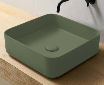 Раковина накладная Cielo Shui Comfort SHCOLAQ40 AG 40 см зеленый