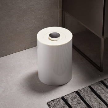 Ведро для мусора Keuco Plan 4989510051 с крышкой, 5 л, белый лак\белый