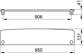 Полка Keuco Elegance 11610009900 прозрачный