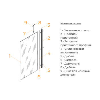 Шторка на ванну RGW Screens SC-151 900 мм 351115109-29