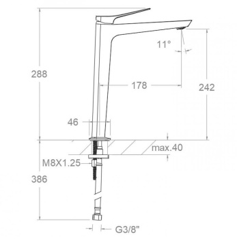 Смеситель для раковины Ramonsoler Prisma чаши золото 420201OC
