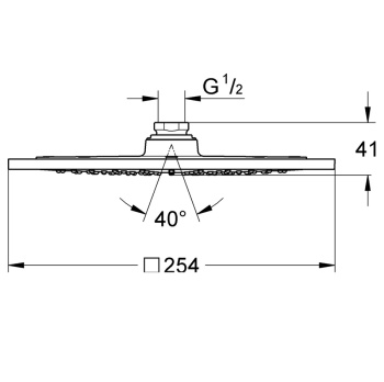 Верхний душ Grohe Rainshower 27271000 хром