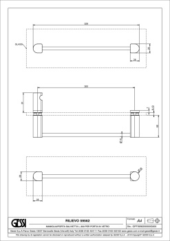 Полотенцедержатель Gessi Rilievo 59562.031 Chrome