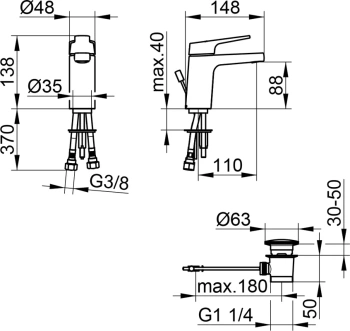 Смеситель для раковины Keuco Moll 52704010000 хром