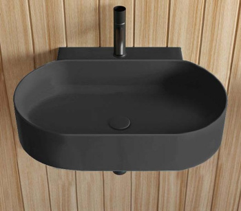 Раковина подвесная Cielo Mare MRLS60 LV 60 см черный