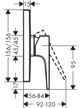 Смеситель для душа Hansgrohe 32565990S золото