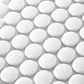 Керамическая мозаика Starmosaic Shapes Penny Round White Matt (nk41000) 315x3096 шт