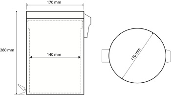 Ведро 3 л Bemeta Retro 104315023 бронза