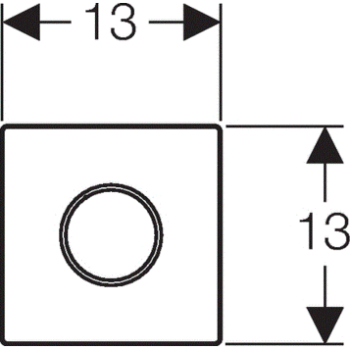 Кнопка смыва Geberit Sigma 10 116.025.SN.1, нержавеющая сталь