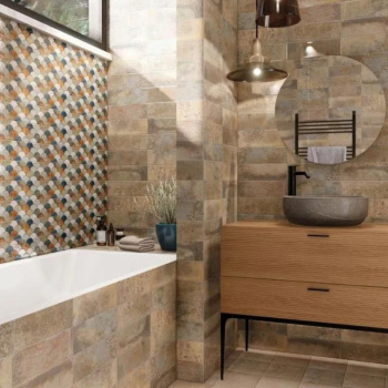 Керамическая плитка Mainzu Bellagio Escama Caramel 10x30 см PT03241