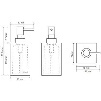 Дозатор жидкого мыла Bemeta Vista 120109016-104, отдельностоящий, белый