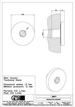 Форсунка Gessi Body Jets 32977.707 Black Metal Brushed PVD