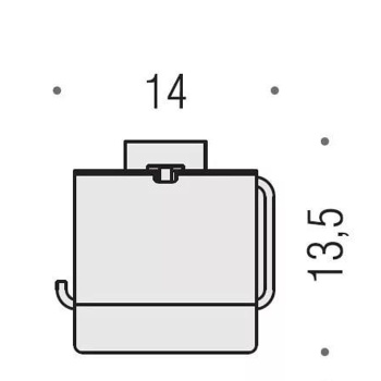 Держатель туалетной бумаги Colombo Forever с крышкой, хром B2991.CR