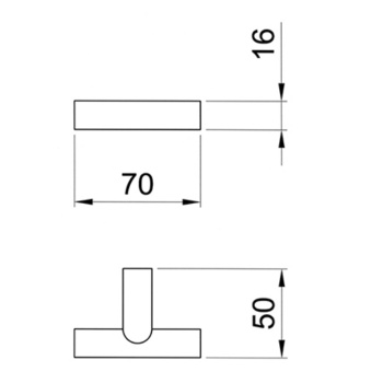 Крючок Fantini Young хром 96 02 7608