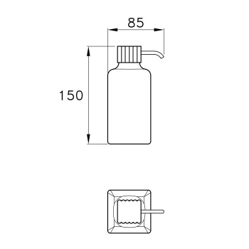 Дозатор для мыла керамический Stella Casanova D020 хром CS 10009 CR00