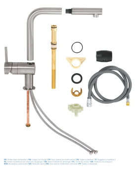 Смеситель для кухонной мойки Grohe Minta 32168DC0 суперсталь