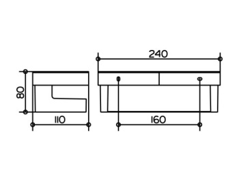 Корзинка для душа Keuco Moll 12758010001 хром\антрацит