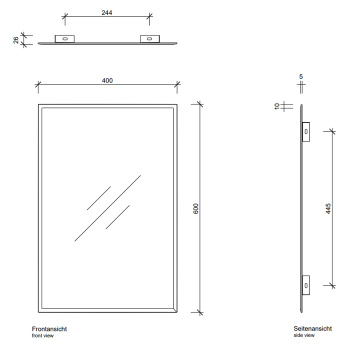 Зеркало Decor Walther Space 14060 40x60 с фацетом 107800
